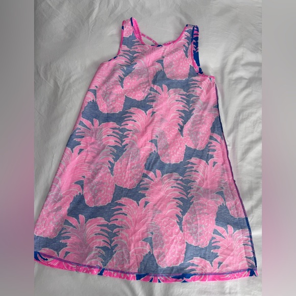 Lilly Pulitzer Kristen Swing Dress SZ S Blue Haven Little Flamenco - Picture 11 of 13